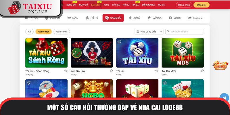 cau hoi thuong gap LODE88 773 Giải đáp thắc mắc của hội viên