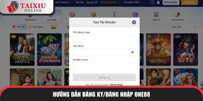 huong dan dang ky dang nhap ONE88 736 Trở thành hội viên chính thức