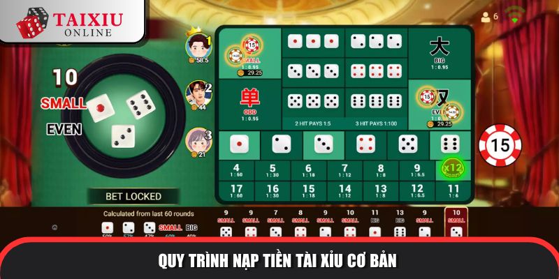 nap tien tai xiu 1 167 Quy trình nạp tiền tài xỉu cơ bản