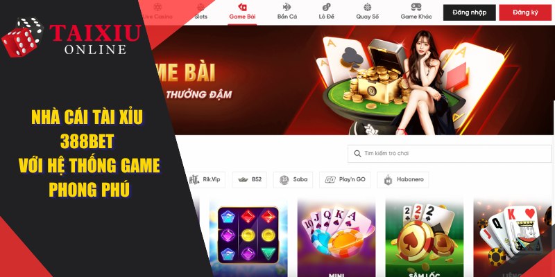 388BET - Nhà Cái Tài Xỉu Với Hệ Thống Game Sicbo Phong Phú